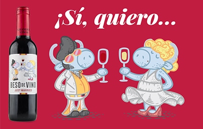 Just Married, el Beso de Vino para los que quieren compartir su amor