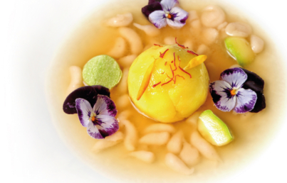 Receta de falso boliche de Embún con mochi de pata